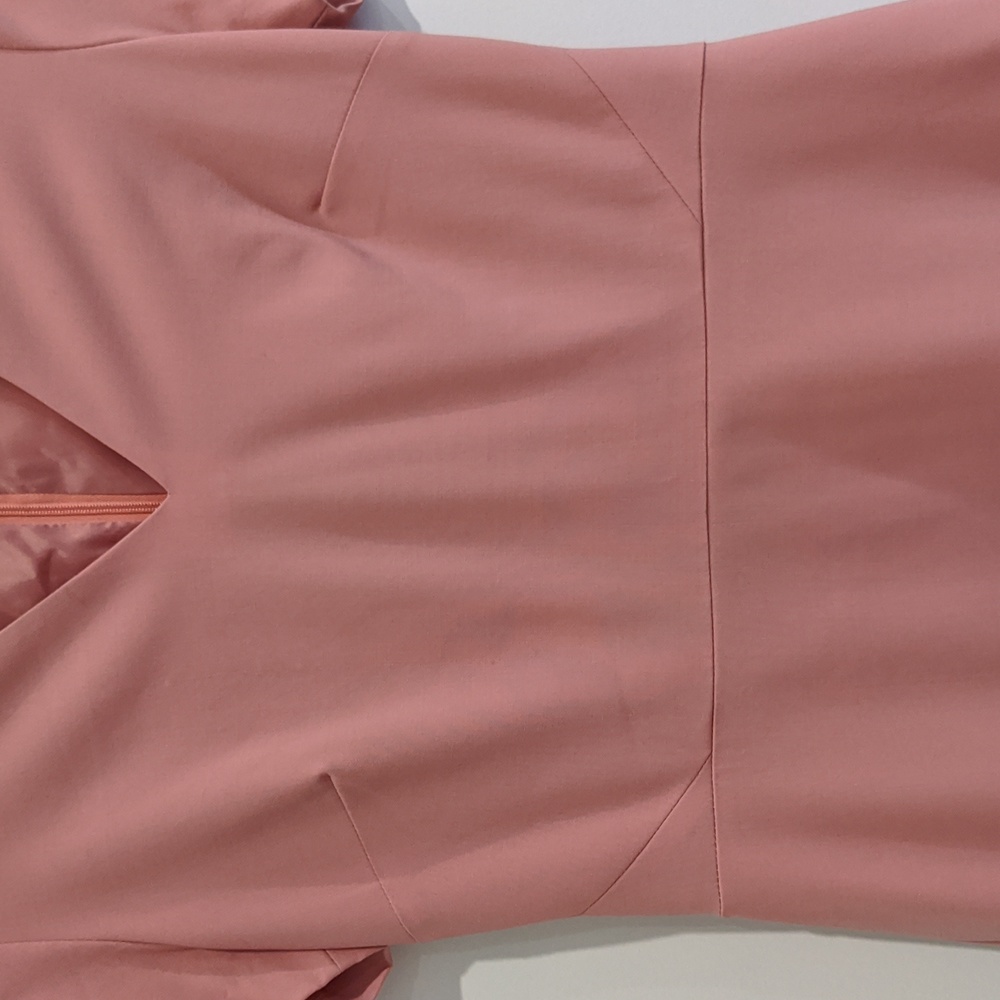 Wool JCrew sheath dress with sleeves in blush color- size 2 - Picture 3 of 7